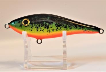 Gewefish,- Handgefertiger Holz- Jerk 13cm, S, Firetiger