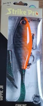 Strike pro, Guppie JR, Sinkend, Black red silber