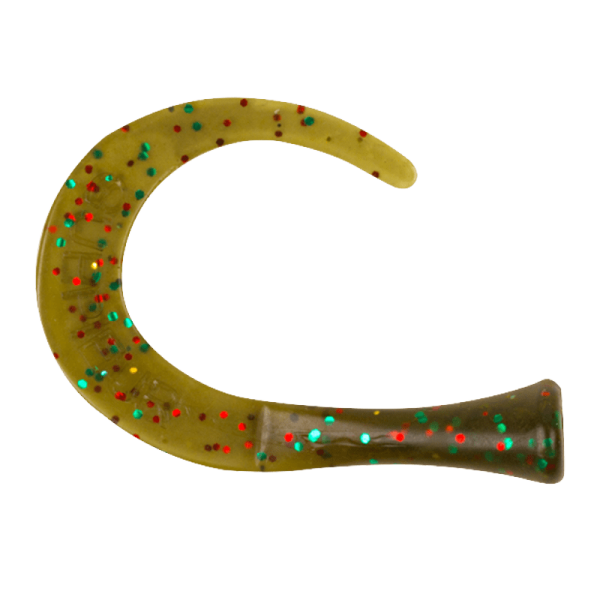 Guppie JR Tails, Moosgrün,glitter