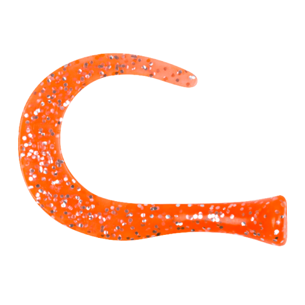 Guppie JR Tails, Orange Glitter