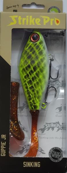 Strike pro, Guppie JR, Sinkend, Fluo black