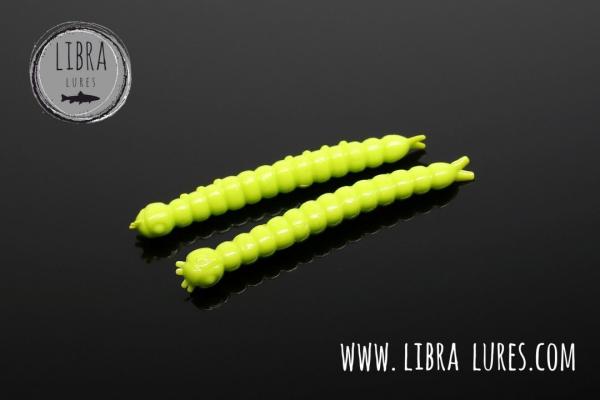 Libra Lures Slight Worm 38mm Cheese ,  Apple green 027